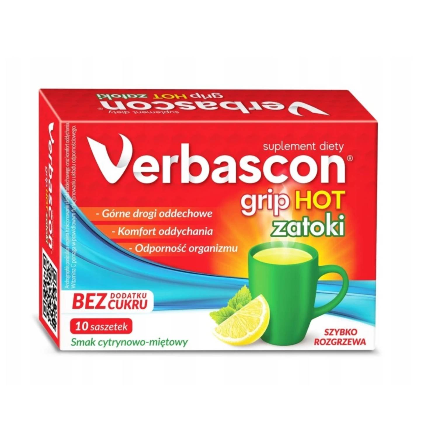 Verbascon grip hot zatoki, 10 saszetek