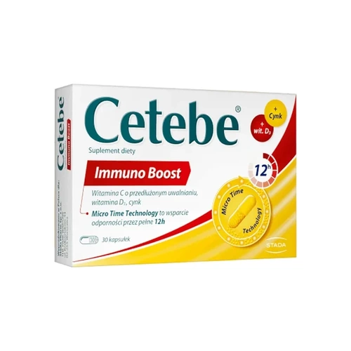 Cetebe immuno boost, 30 kapsułek (data ważności: 31.08.2026)