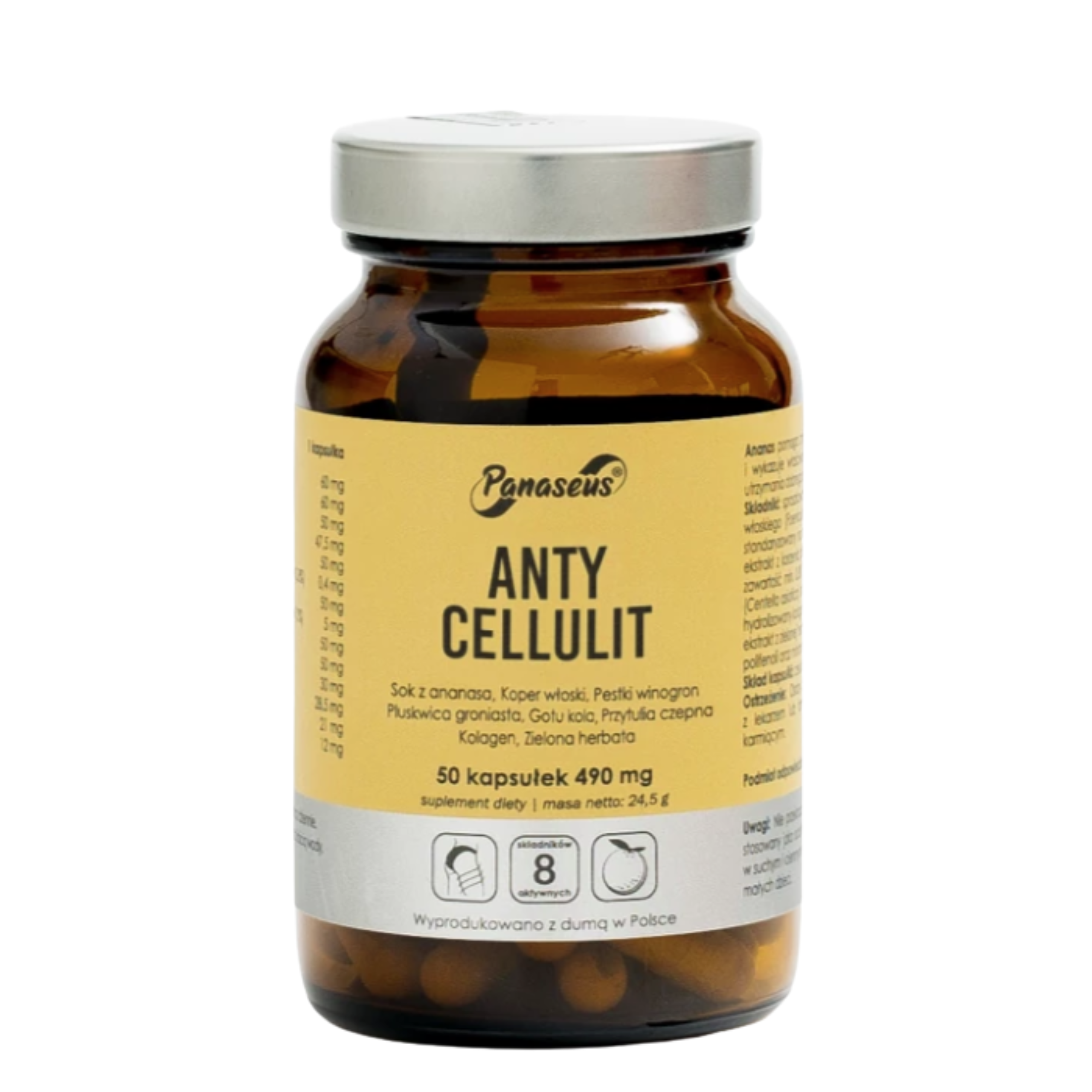Panaseus anty cellulit, 50 kapsułek
