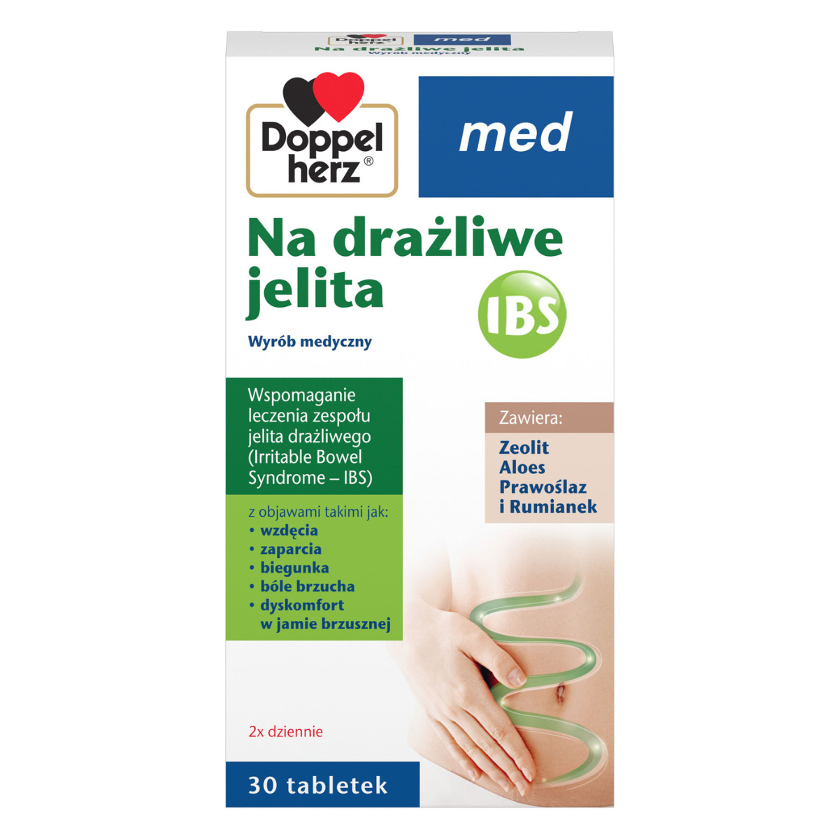 Doppelherz med - na drażliwe jelita, 30 tabletek