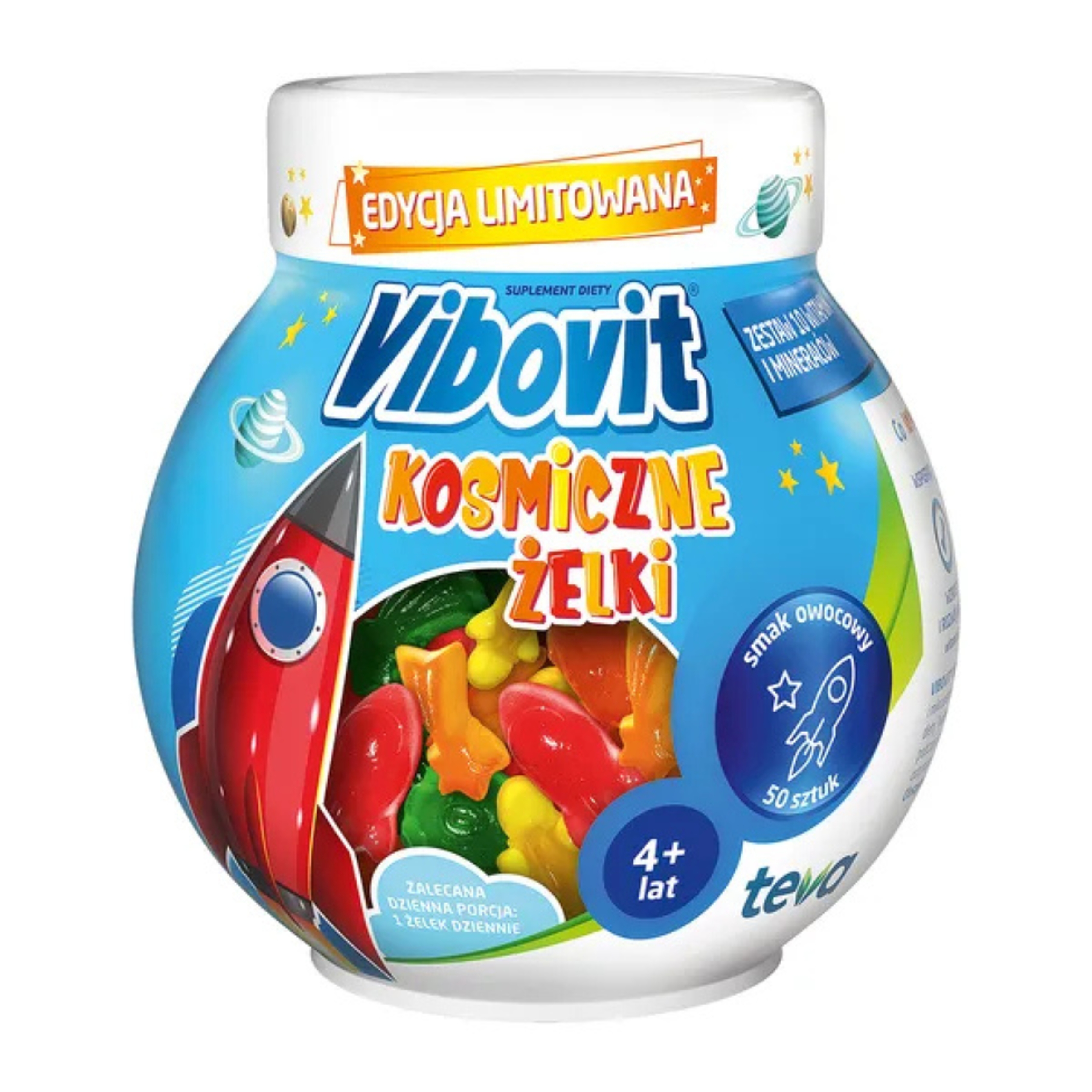 Vibovit - kosmiczne żelki, 50 sztuk