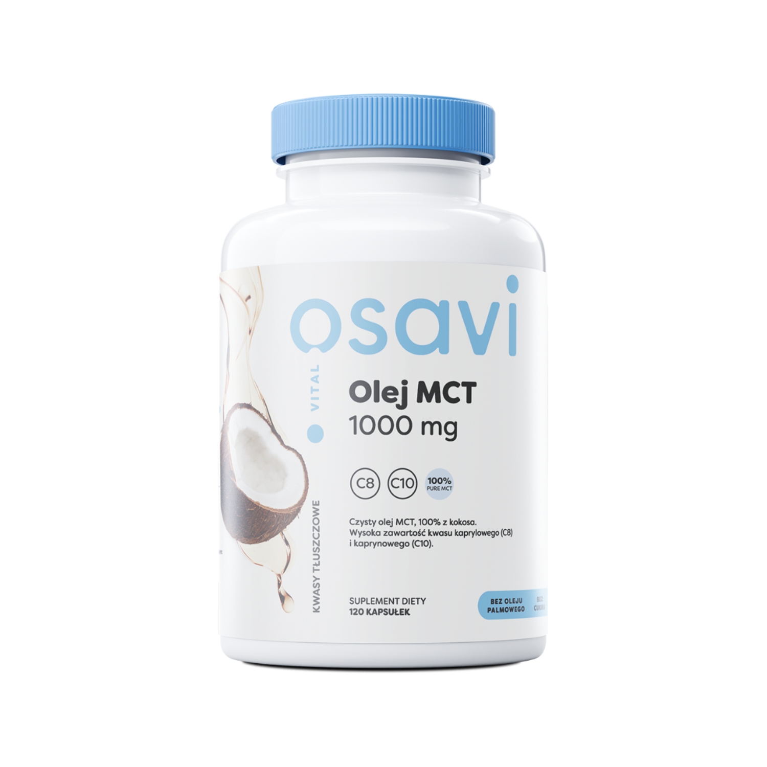 Osavi olej mct 1000 mg, 120 kapsułek (data ważności: 30.09.2026)