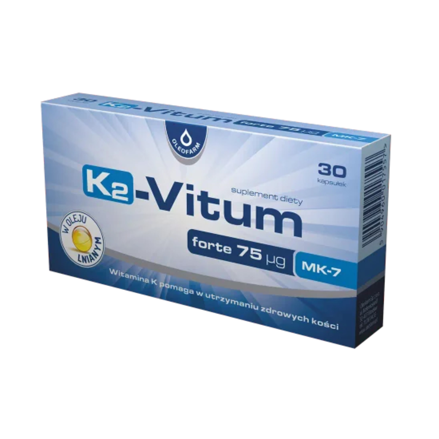 K2-vitum forte 75 μg, 30 kapsułek