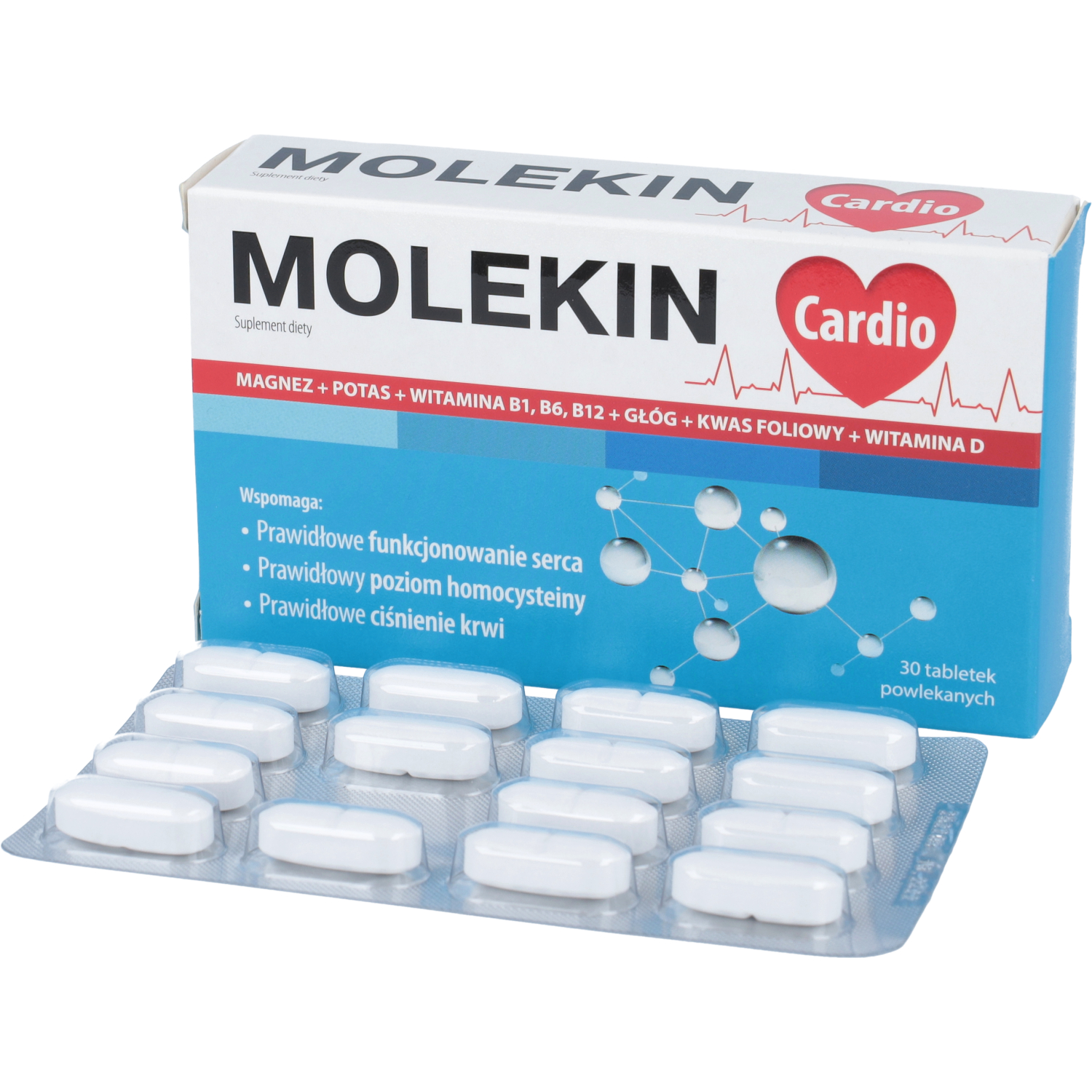 Molekin cardio, 30 tabletek powlekanych