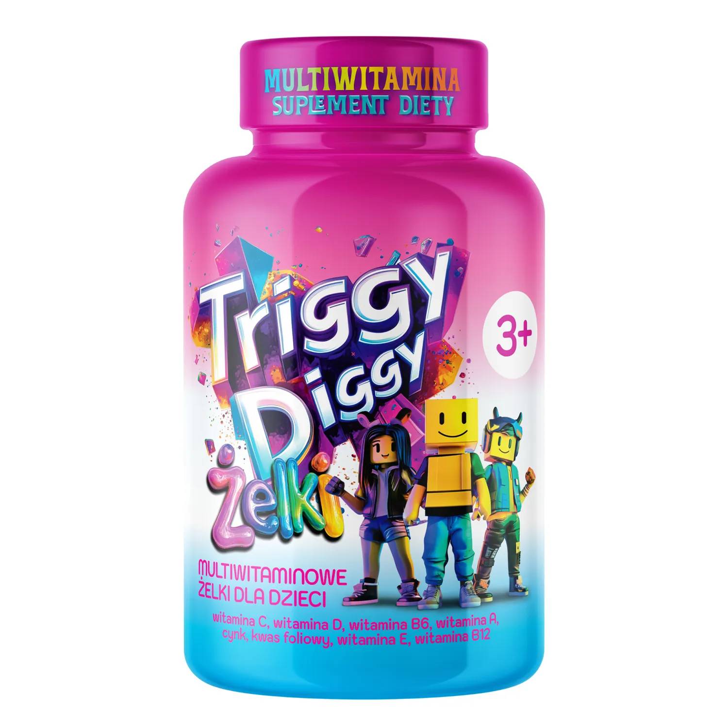 Triggy diggy dla dzieci 3+, 50 żelek