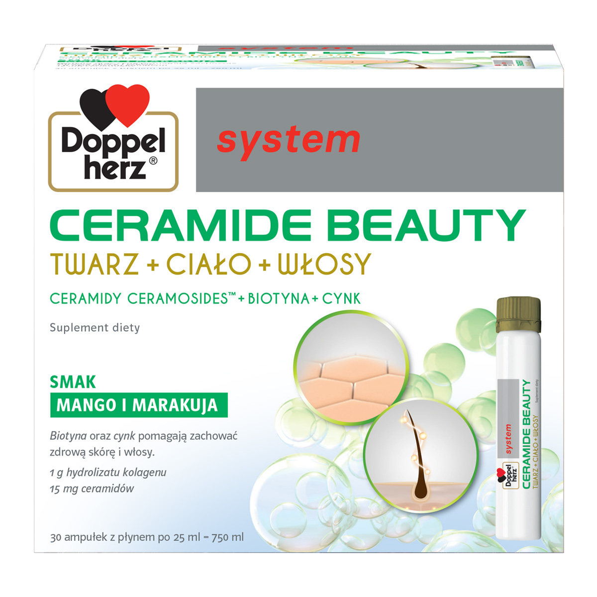 Doppelherz system ceramide beauty, 30 ampułek