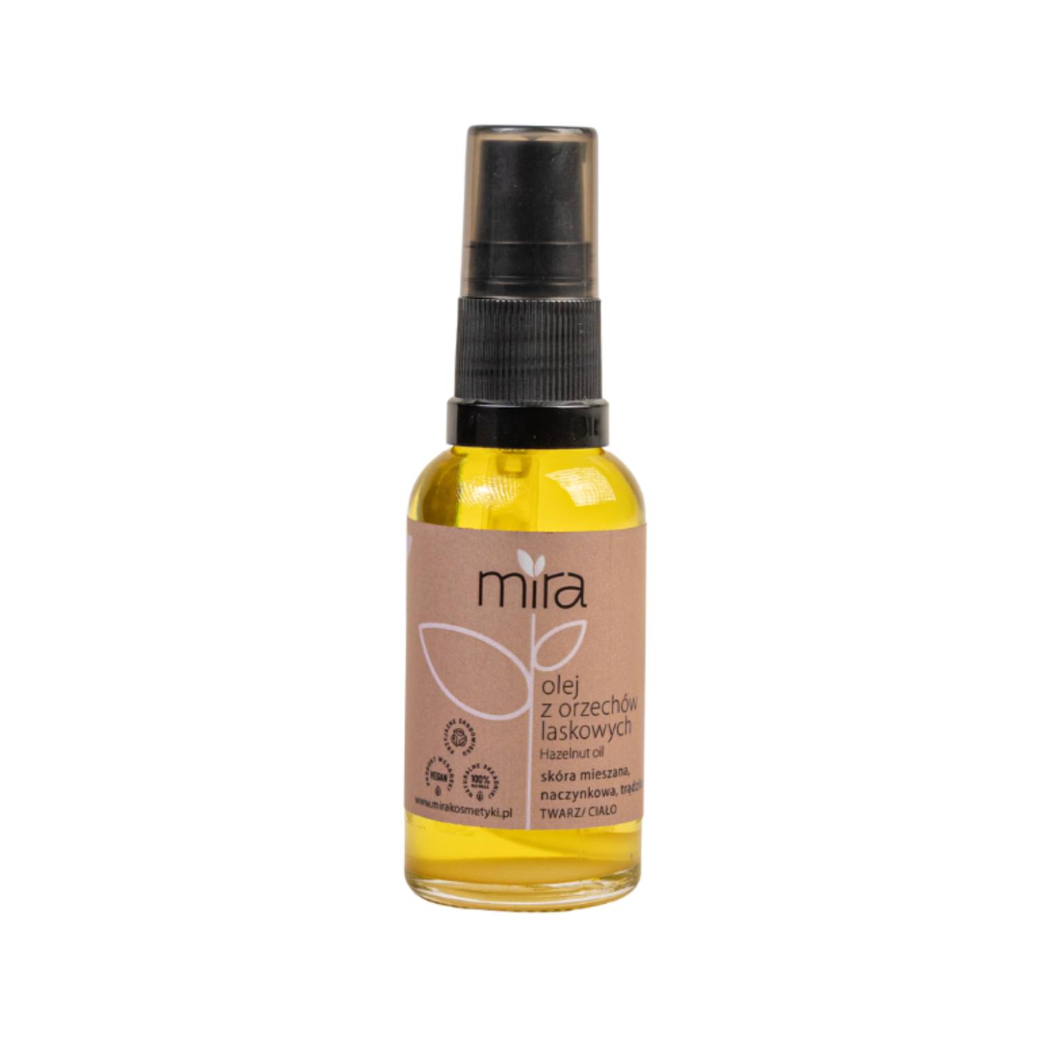 Mira - olej z orzecha laskowego nierafinowany, 30 ml