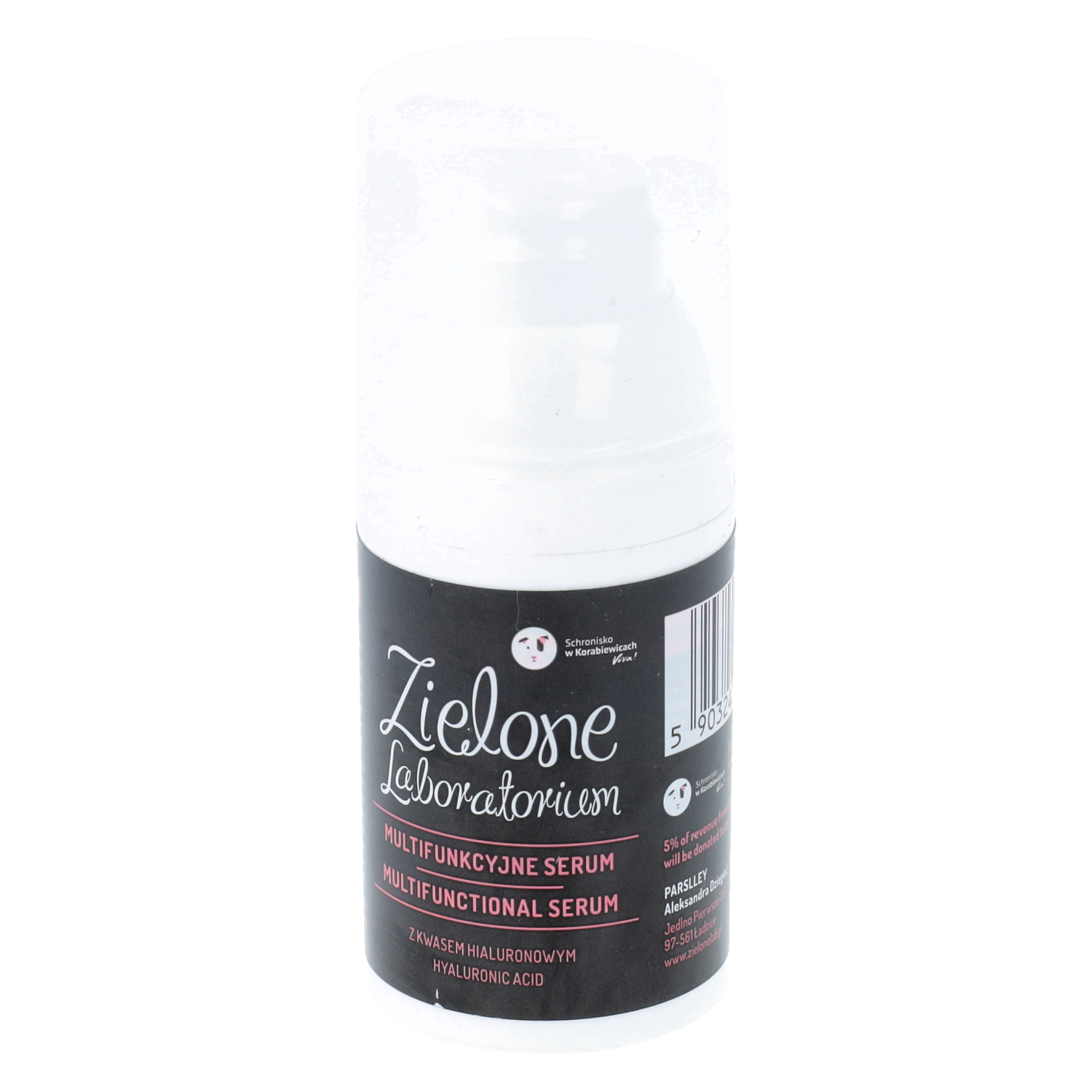 Zielone laboratorium - multifunkcyjne serum z kwasem hialuronowym, 30 ml (data ważności: 31.07.2026)