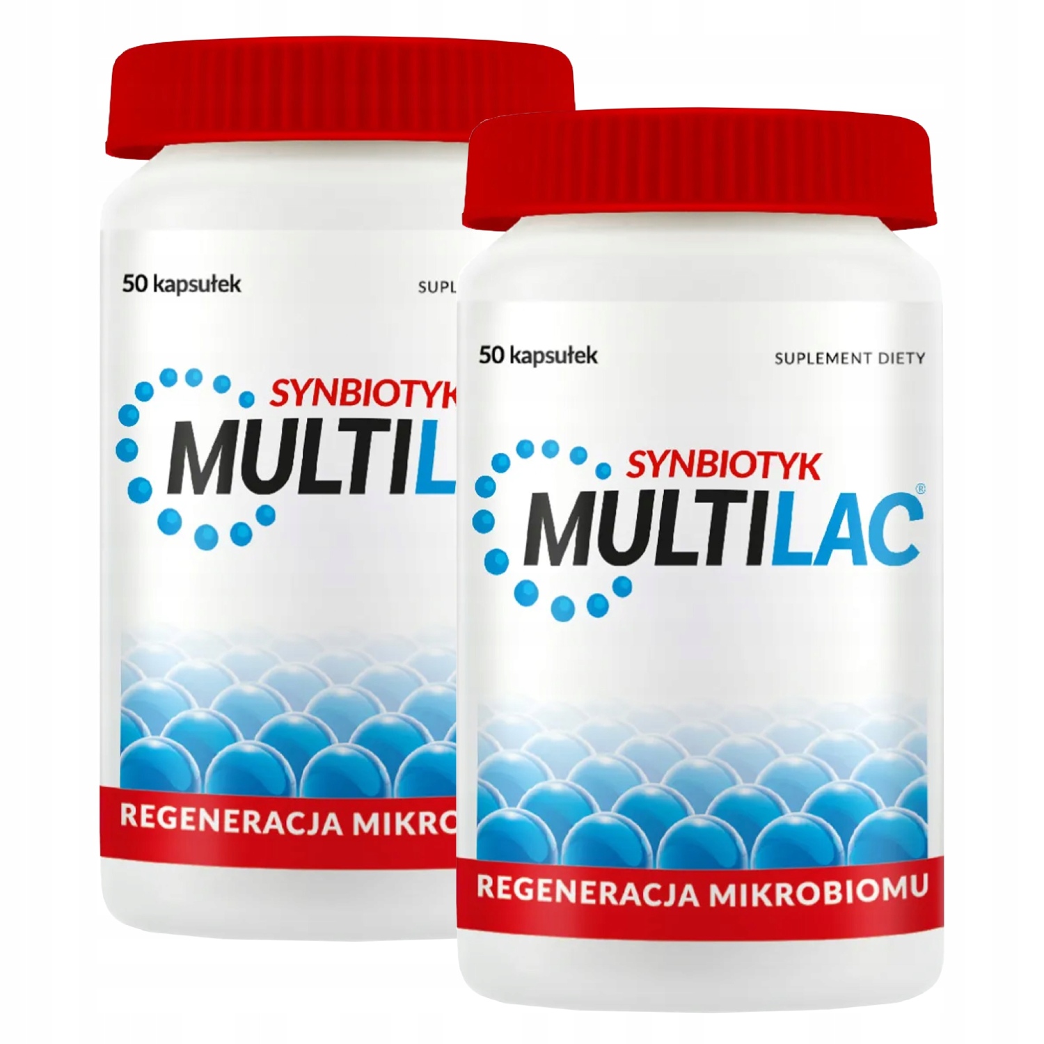 Zestaw: 2 x multilac synbiotyk, 50 kapsułek