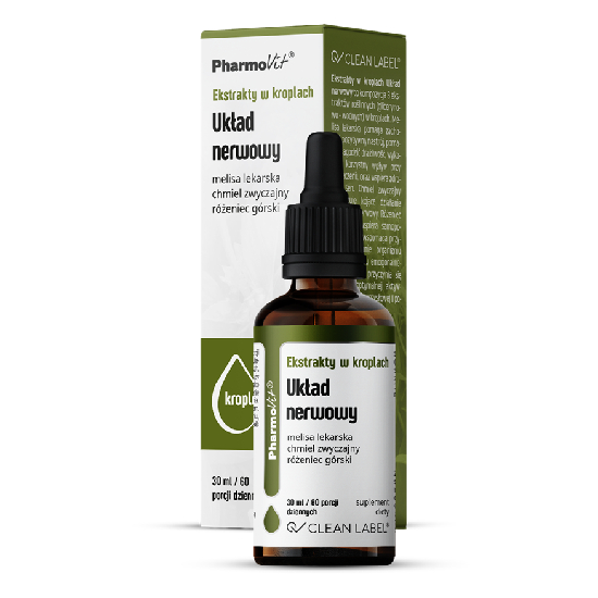 Pharmovit ekstrakty w kroplach układ nerwowy, 30 ml