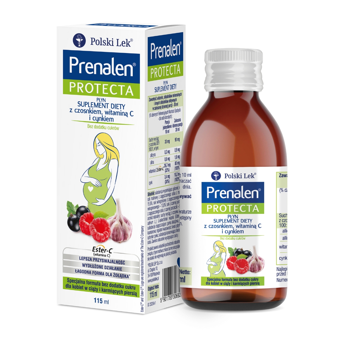 Prenalen protecta, syrop, 115 ml (data ważności: 30.09.2026)