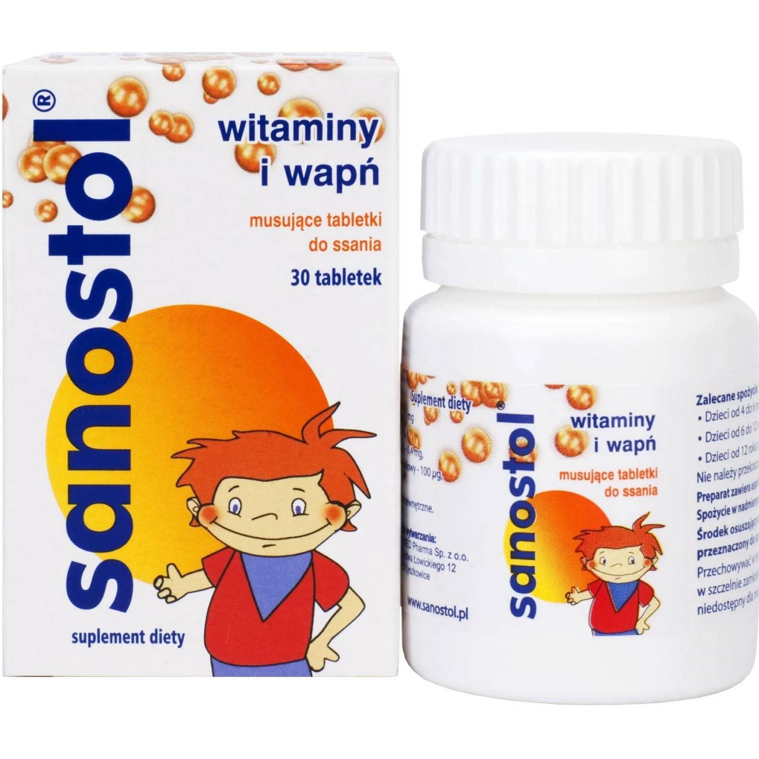 Sanostol, 30 tabletek do ssania