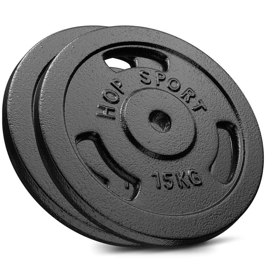 Gusseisen Hantelscheiben-Set 30 kg 2 x 15 kg