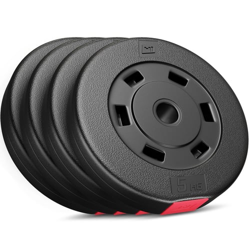 Ensemble de disques d’haltères en plastique 20 kg 4 x 5 kg
