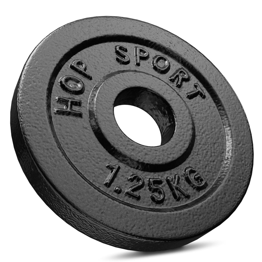 Sada liatinových kotúčov 30kg (2x5, 4x2.5, 8x1.25)