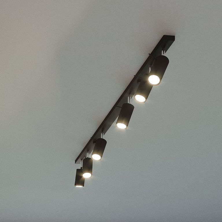 Sollux Lighting Ring lampa podsufitowa 4x40W czarna SL.0094