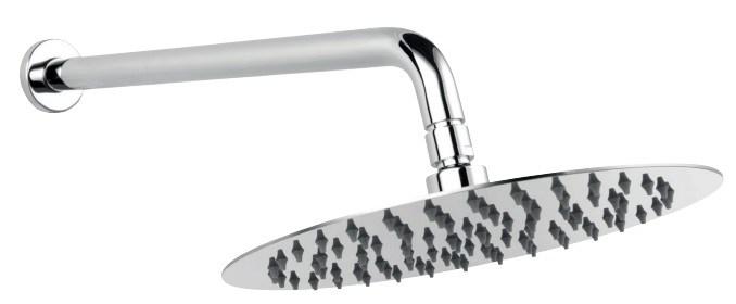 Ferro Slim deszczownica 25 cm okrągła z ramieniem prysznicowym chrom NPT13 - Wysyłka w 24h