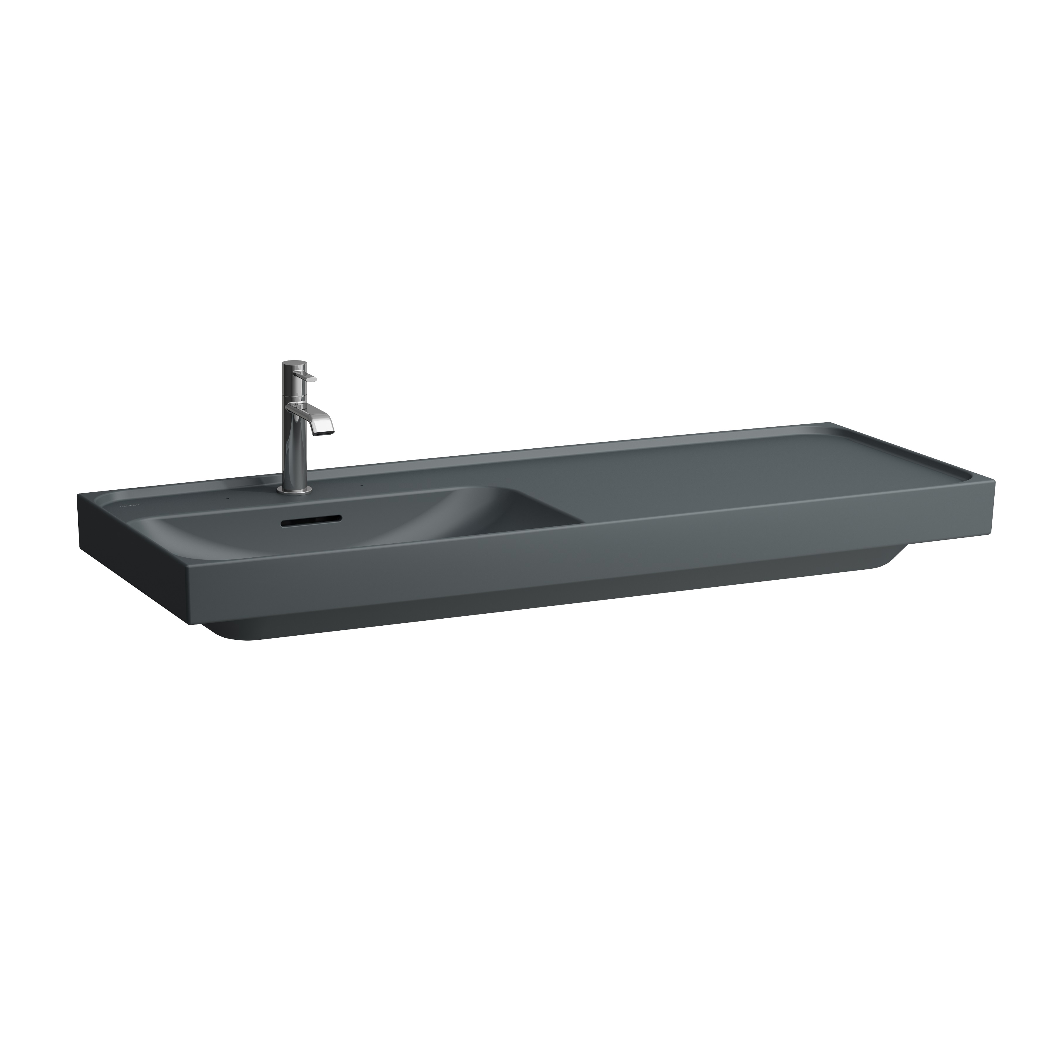 Laufen Meda umywalka 120x46 cm prostokątna meblowa grafit mat H8171107581091