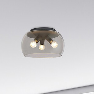 Rabalux Ursula lampa podsufitowa 3x40W czarny/przydymiony 3189