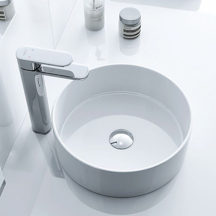 Actima Ovia umywalka nablatowa 36 cm okrągła biała CEAC.2501.WH - Wysyłka w 24h