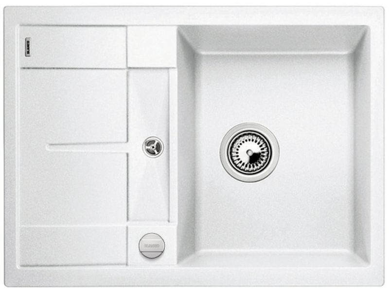 Blanco Metra 45 S Compact zlewozmywak 68x50 cm z Silgranit PuraDur biały 519576