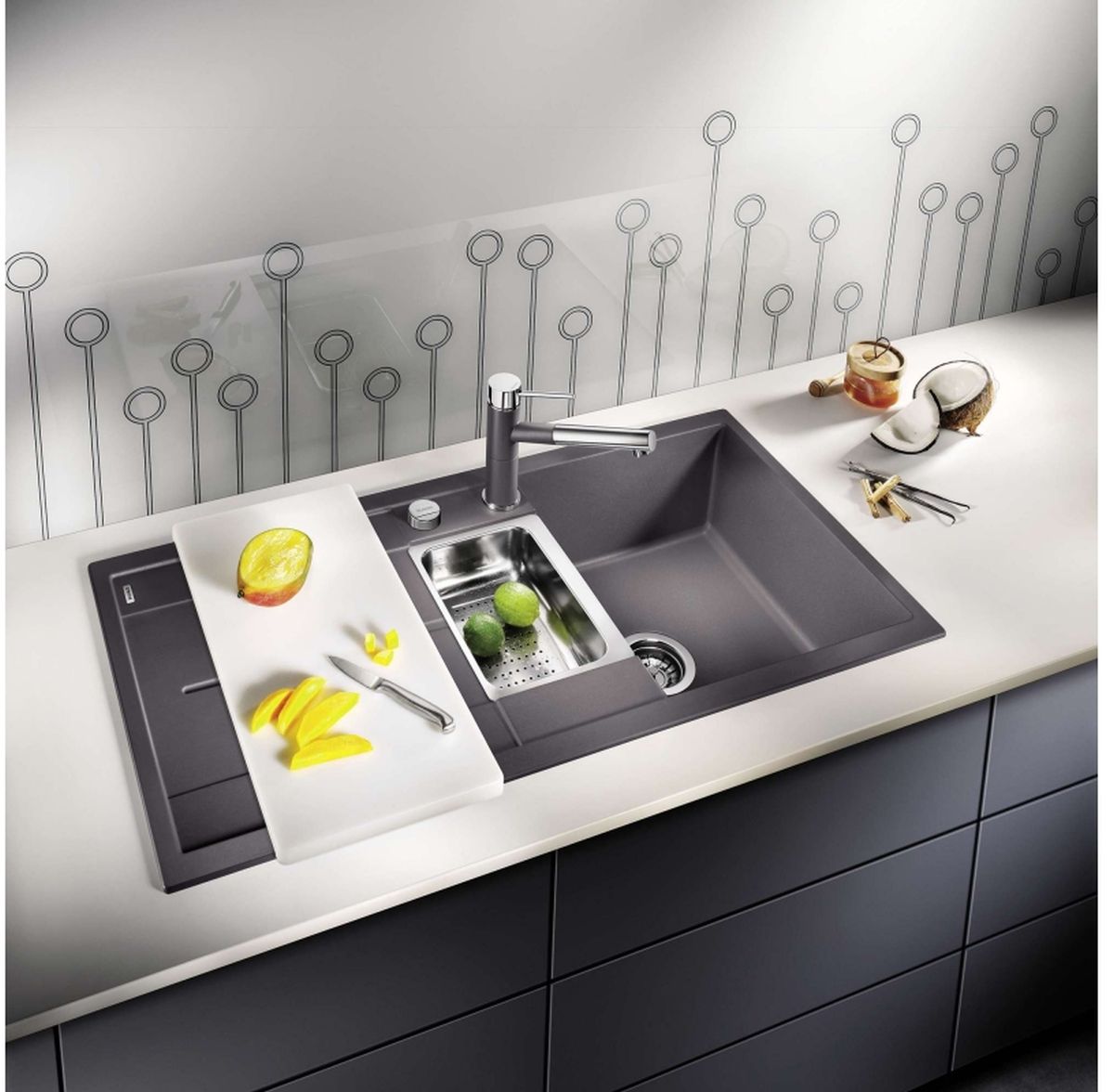 Blanco Metra 6 S zlewozmywak 100x50 cm z Silgranit PuraDur tartufo 517355