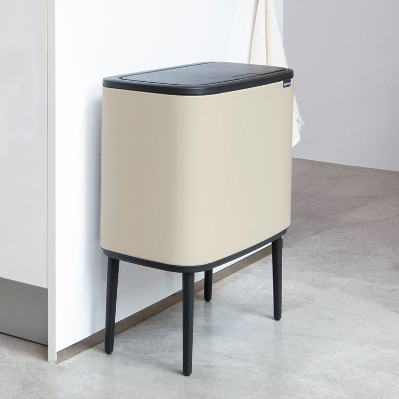 Brabantia Bo Touch Bin kosz na śmieci 36 l beżowy/czarny 201189