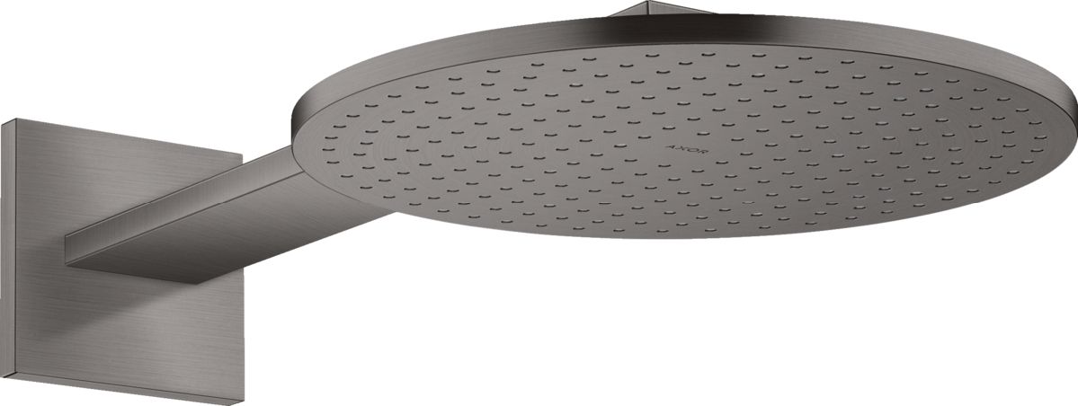 Axor ShowerSolutions deszczownica 30 cm z ramieniem czarny chrom szczotkowany 35300340