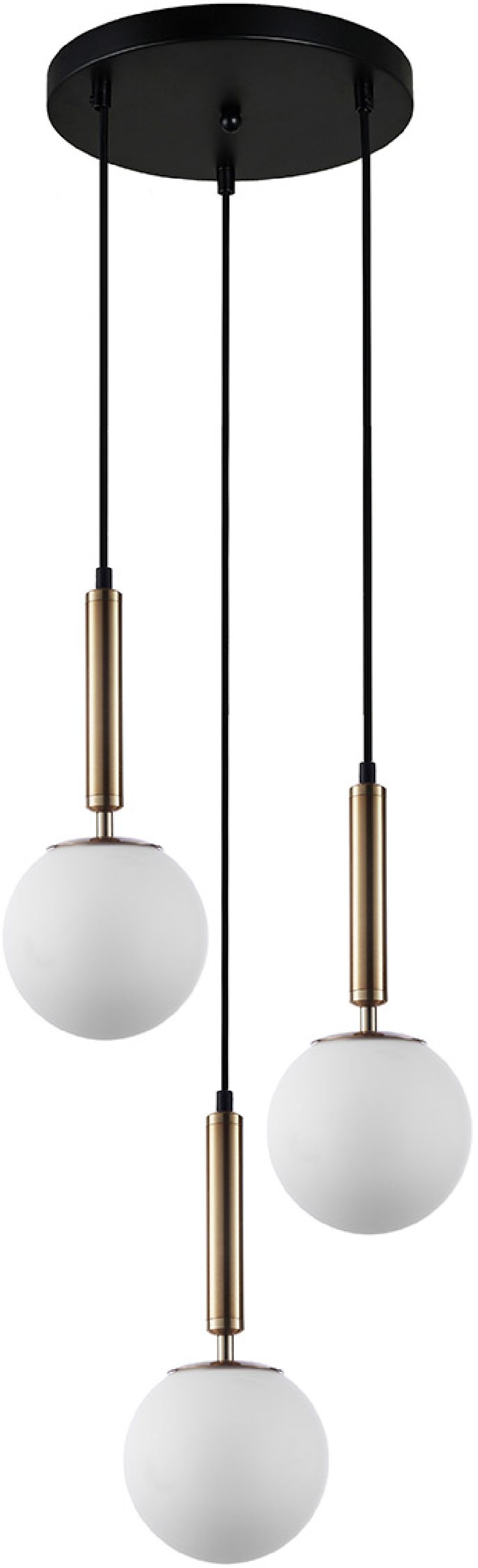 Italux Ravena lampa wisząca 3x5 W mosiądz PND-2324-3A GD+OPAL