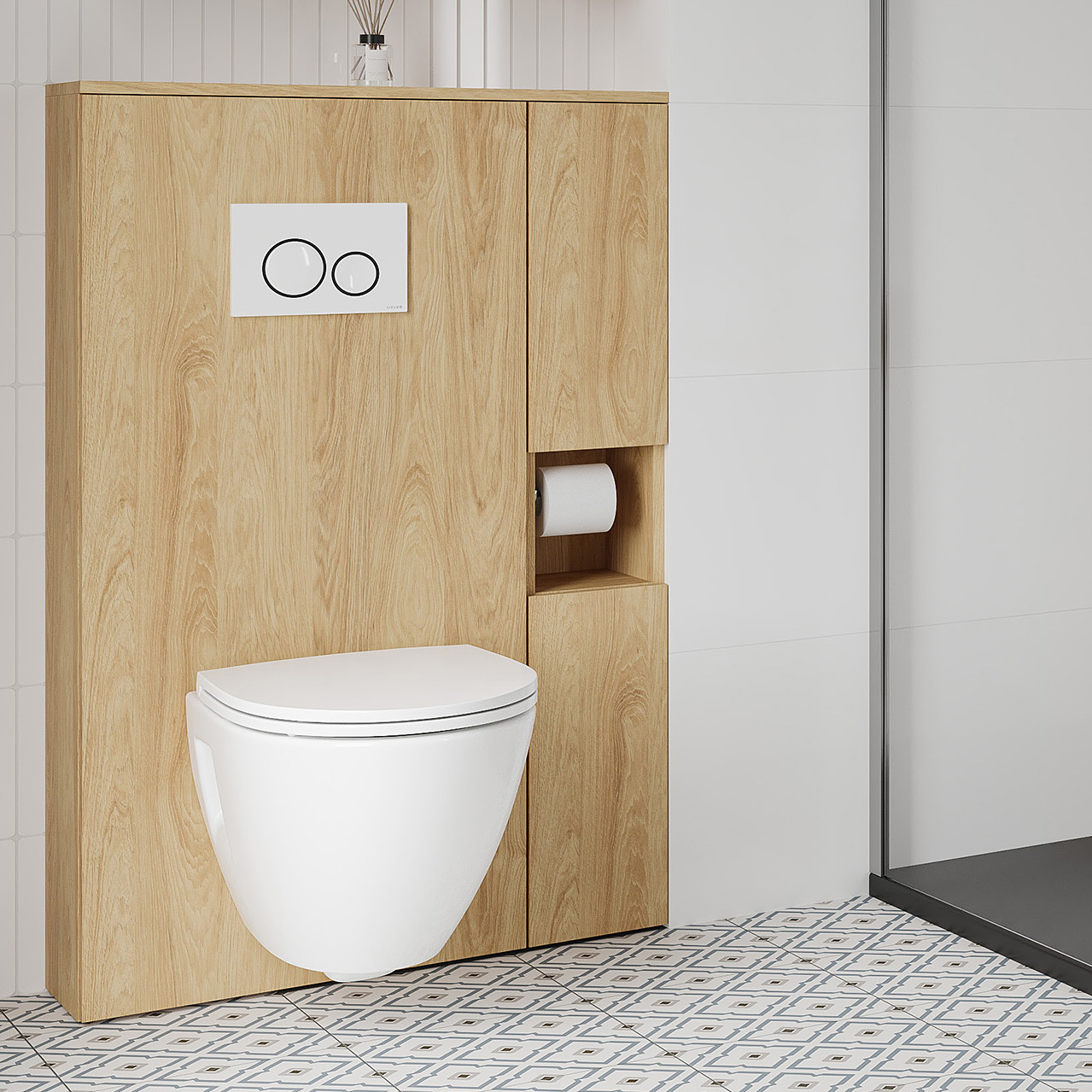 Cersanit Moduo szafka do zabudowy stelaża 56 cm dąb hikora S1026-036 - Wysyłka w 24h