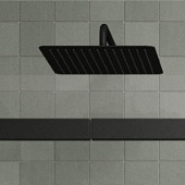 Hagser Ella deszczownica 30 cm kwadratowa czarny mat HGR28000037 - Wysyłka w 24h