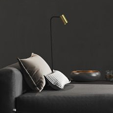 Nowodvorski Lighting Mono II lampa stojąca 2x10W LED mosiądz/czarna 7712