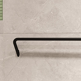 Deante Silia Nero drążek na ręcznik 61,6 cm czarny mat ADIN621