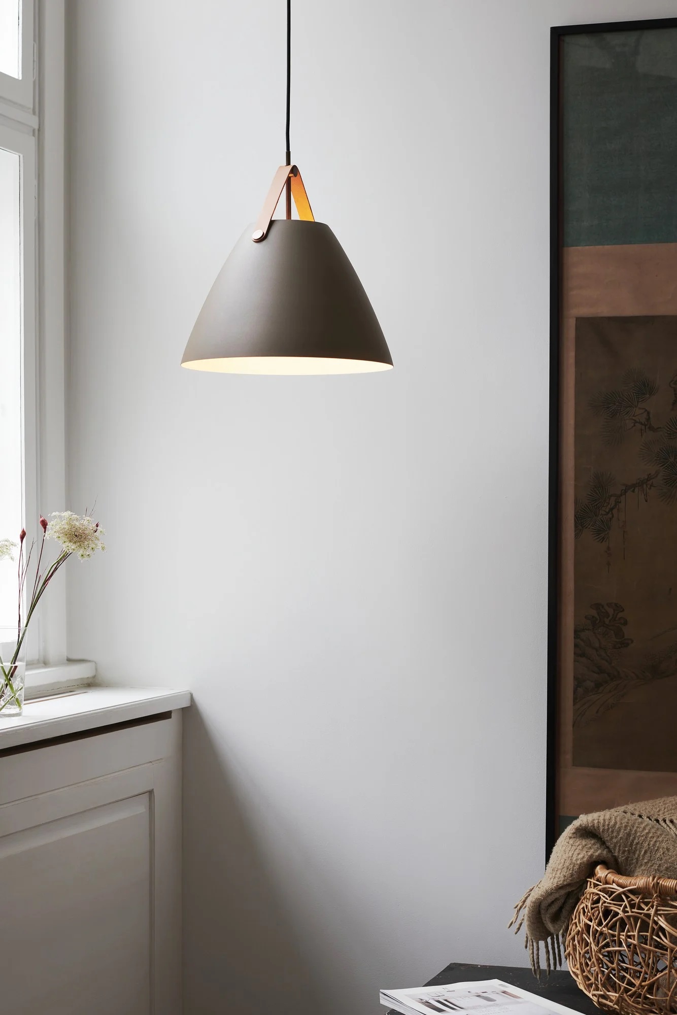 Nordlux Strap 36 lampa wisząca 1x40 W beżowa 84343009