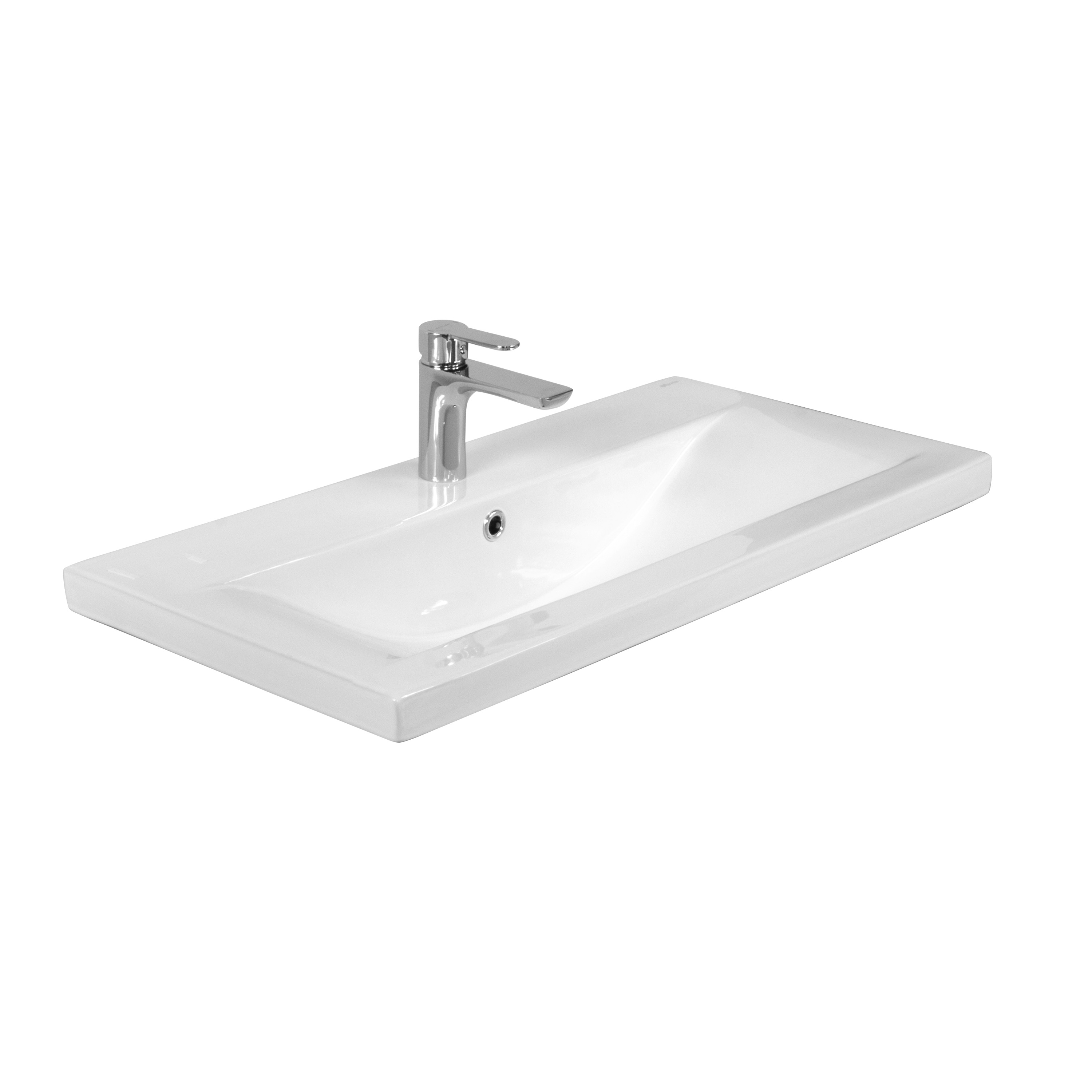 LaVita Kalifornia 80 umywalka 81x39 cm meblowa biały połysk - Wysyłka w 24h