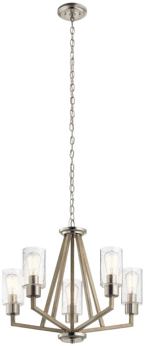 Elstead Lighting Deryn lampa wisząca 5x60 W szary/popielaty KL-DERYN5-DAG
