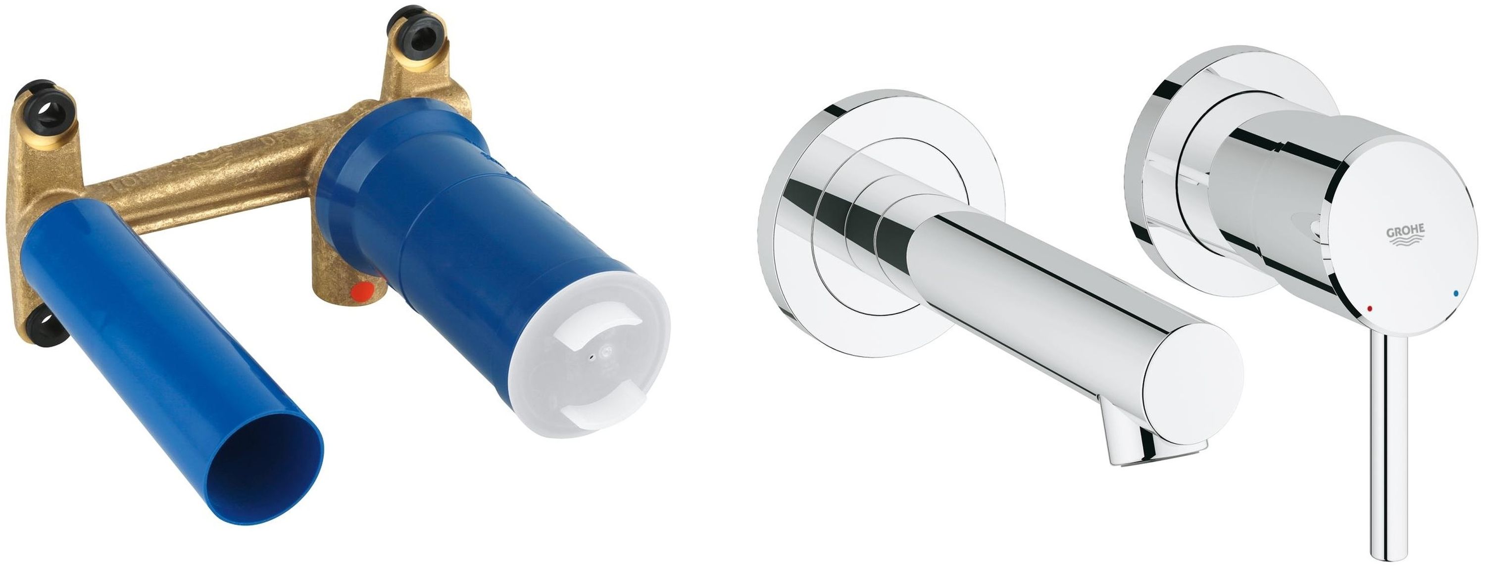 Zestaw Grohe Concetto bateria umywalkowa podtynkowa 2-otworowa kompletna chrom (19575001, 23571000) - Wysyłka w 24h