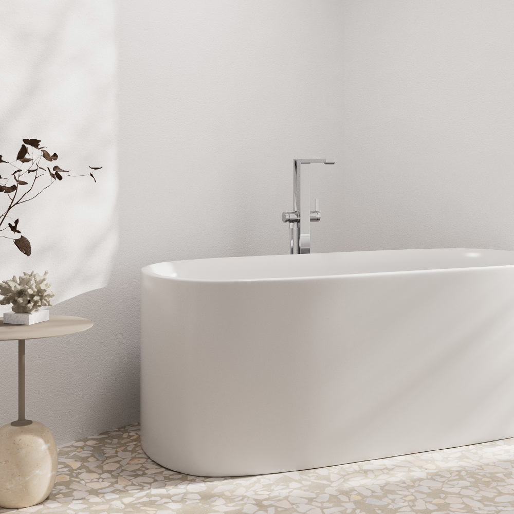 Hansgrohe Tecturis E bateria wannowo-prysznicowa wolnostojąca chrom 73445000