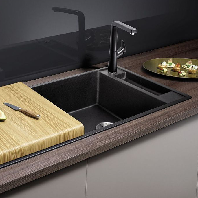 Blanco Axia III XL 6 S zlewozmywak 100x51 cm z Silgranit PuraDur czarny 525858