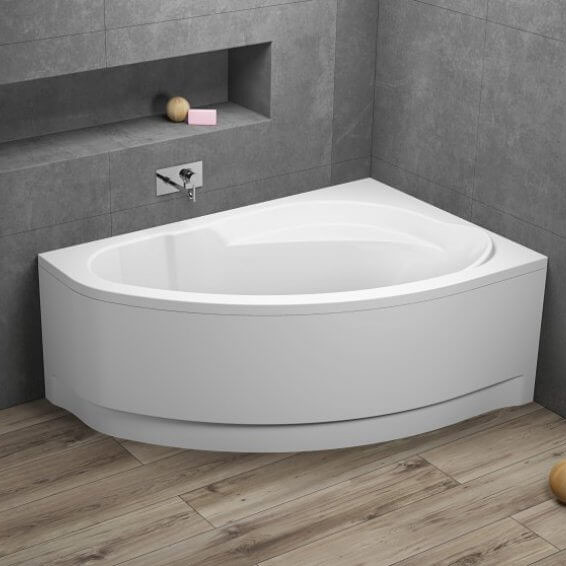 Polimat Marea wanna narożna 160x100 cm prawa biała 00532
