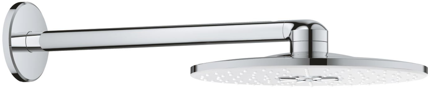 Grohe Rainshower Smartactive 310 deszczownica 31 cm okrągła z ramieniem podtynkowym chrom/biały 26475LS0