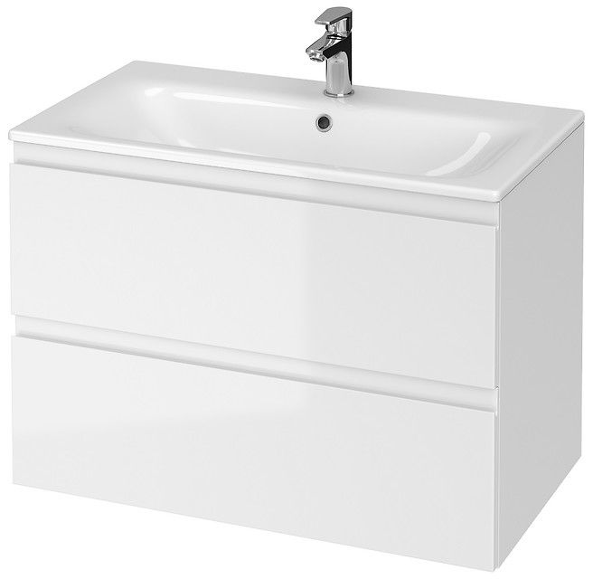 Cersanit Moduo umywalka z szafką 80 cm zestaw meblowy biały S801-316-DSM - Wysyłka w 24h