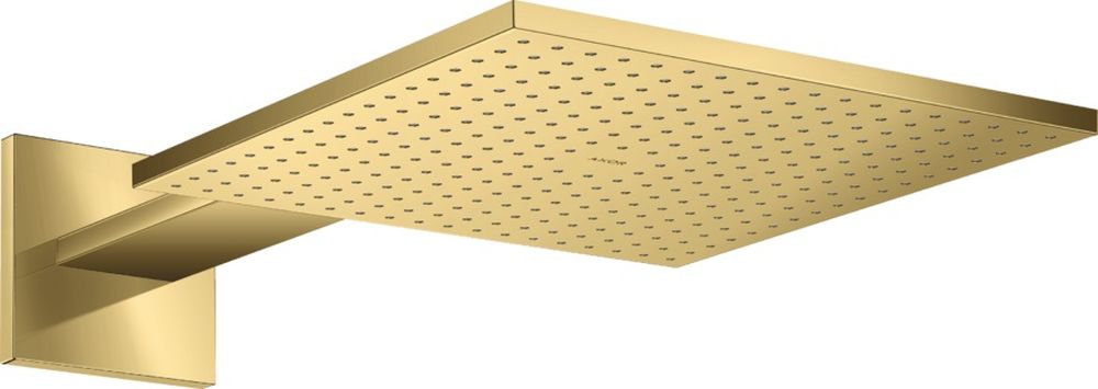 Axor ShowerSolutions deszczownica 30 cm kwadratowa z ramieniem ściennym złoty optyczny polerowany 35318990