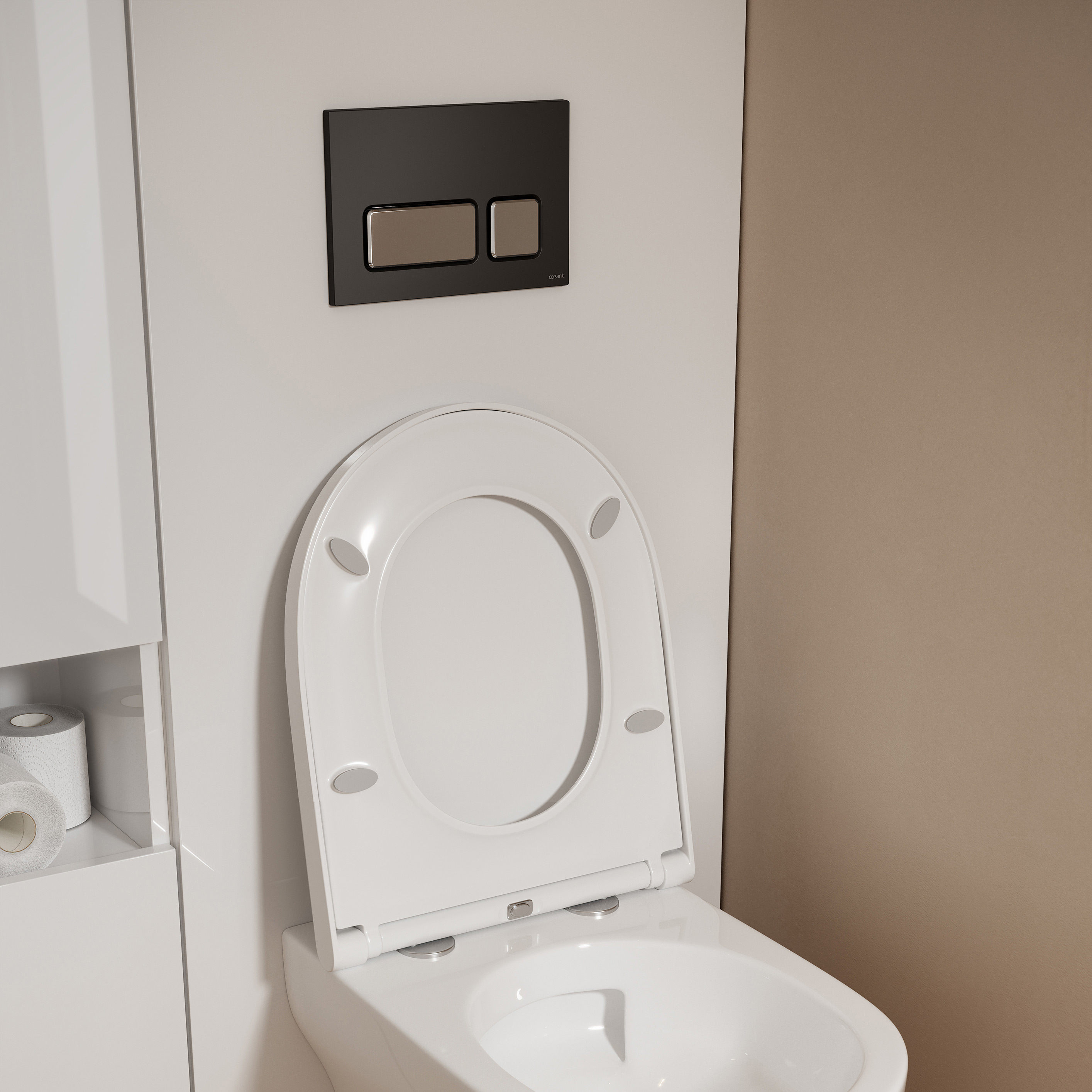 Cersanit Larga szafka 56 cm do zabudowy stelaża podtynkowego biała S164-046 - Wysyłka w 24h