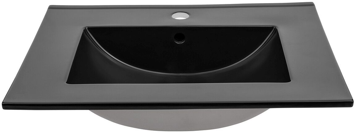 Comad Lava umywalka 81x46 cm prostokątna meblowa czarna UM-LAVA BLACK 80 DP
