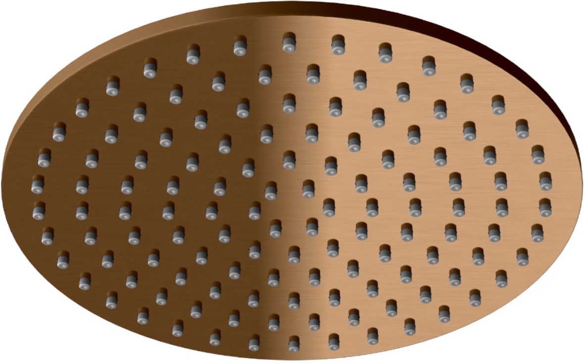 Kohlman Axel Brushed Copper deszczownica 30 cm okrągła miedź szczotkowana R30EBC