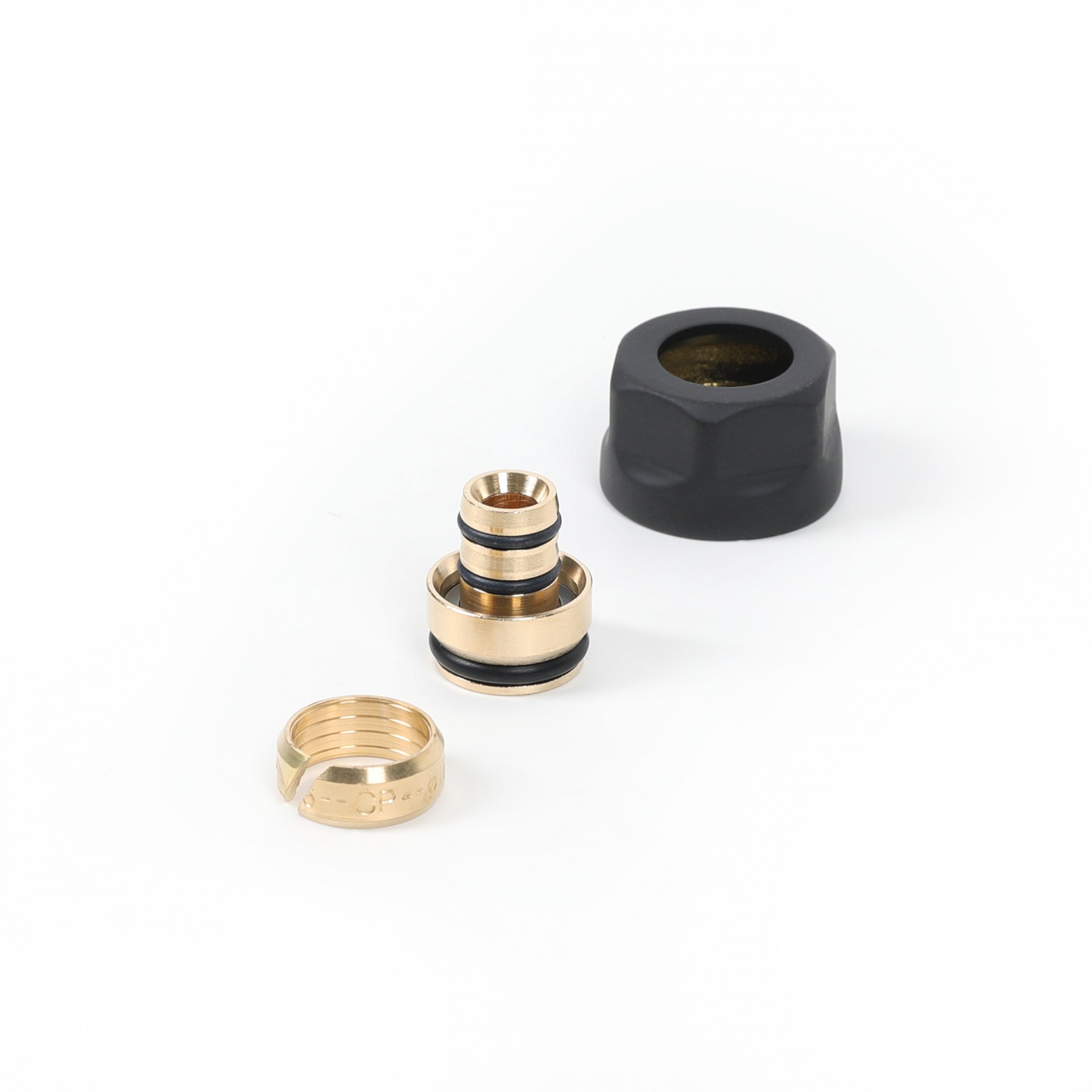 Terma adapter na alu-pex 3/4" czarny mat TGACM002