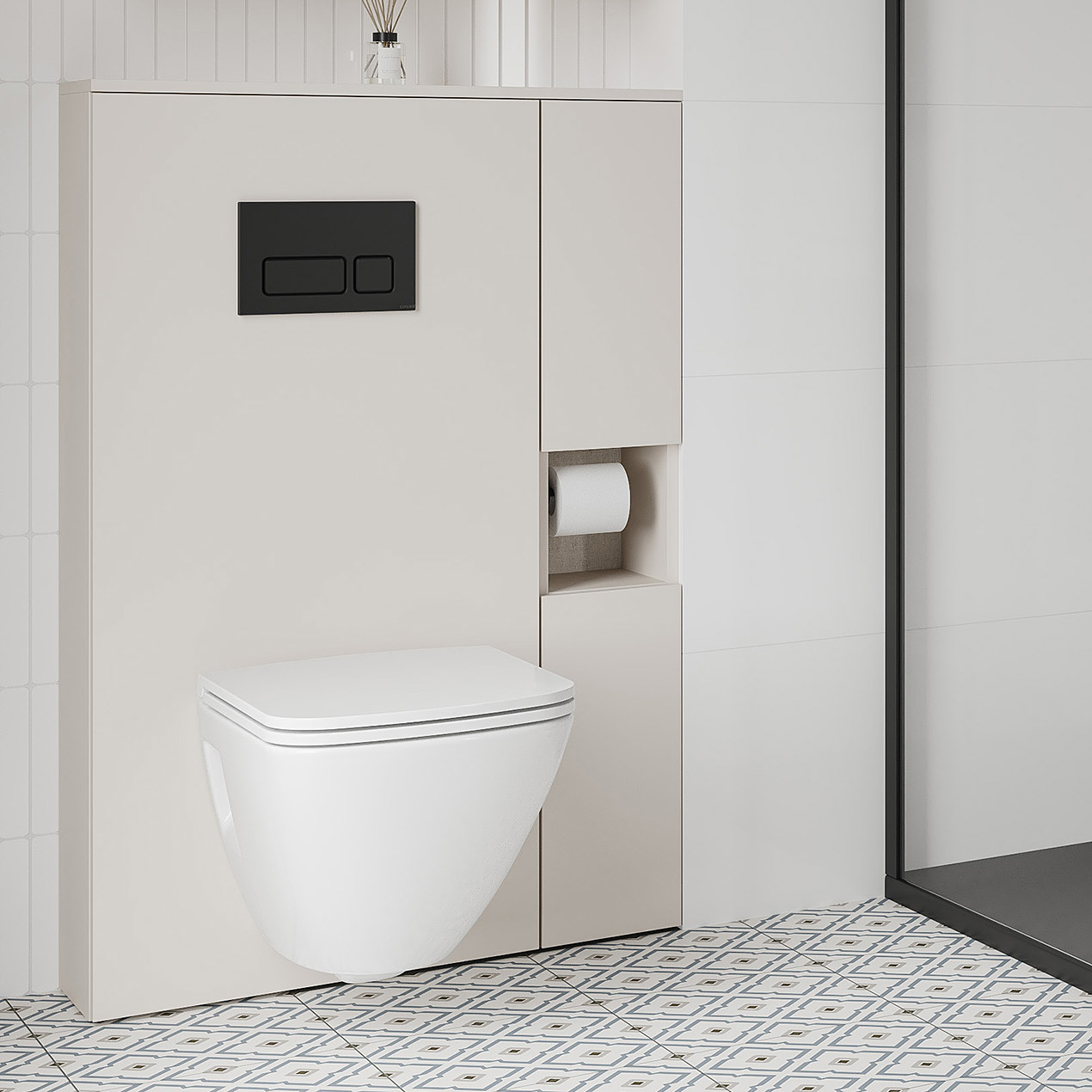 Cersanit Moduo szafka górna z drzwiami do stelaża 56 cm dąb hikora S1026-046 - Wysyłka w 24h