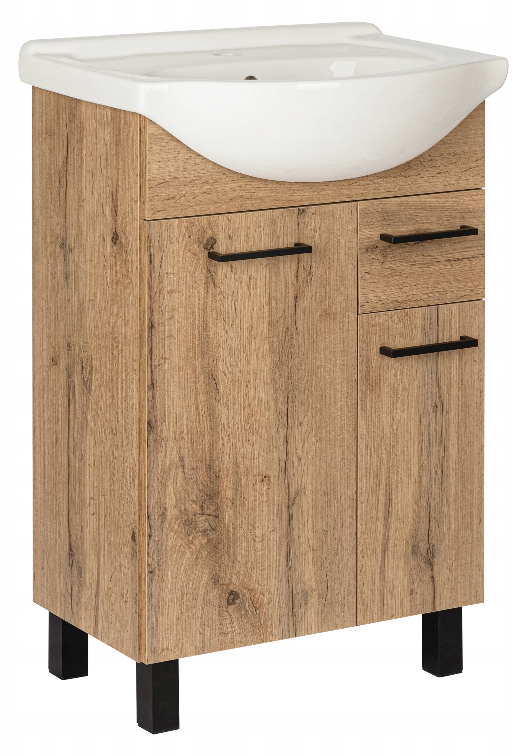 Astor Diuna Wotan umywalka z szafką 56 cm dąb AM-LUD-552-2N
