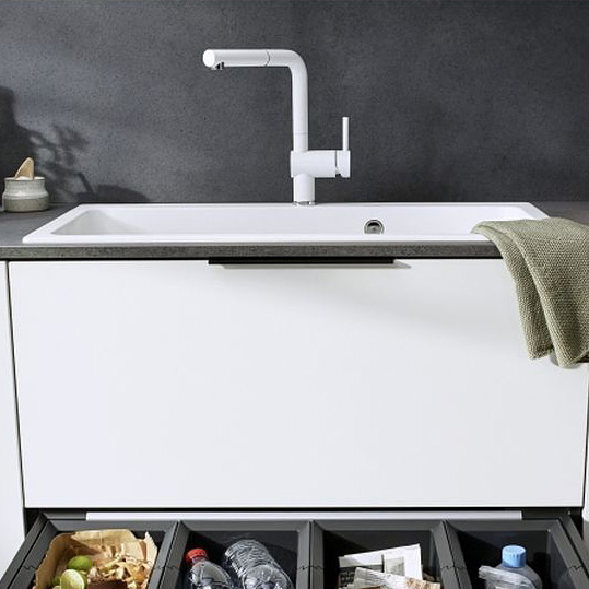 Blanco Naya XL 9 zlewozmywak 86x51 cm z Silgranit PuraDur czarny 525947